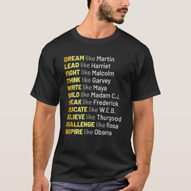 Dream som Martin Lead som Harriet Black History T Shirt (Framsida)