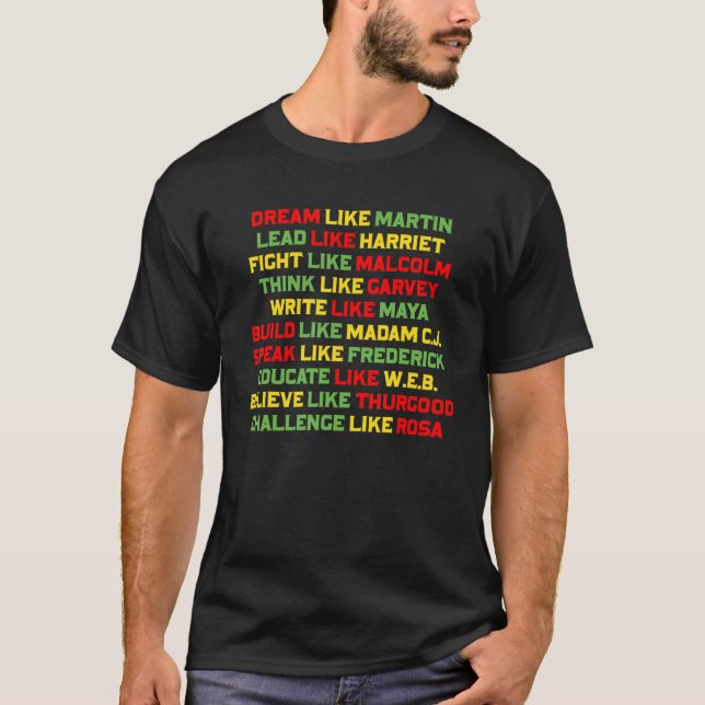 Dream som Martin Lead som Harriet Black History T Shirt (Framsida)
