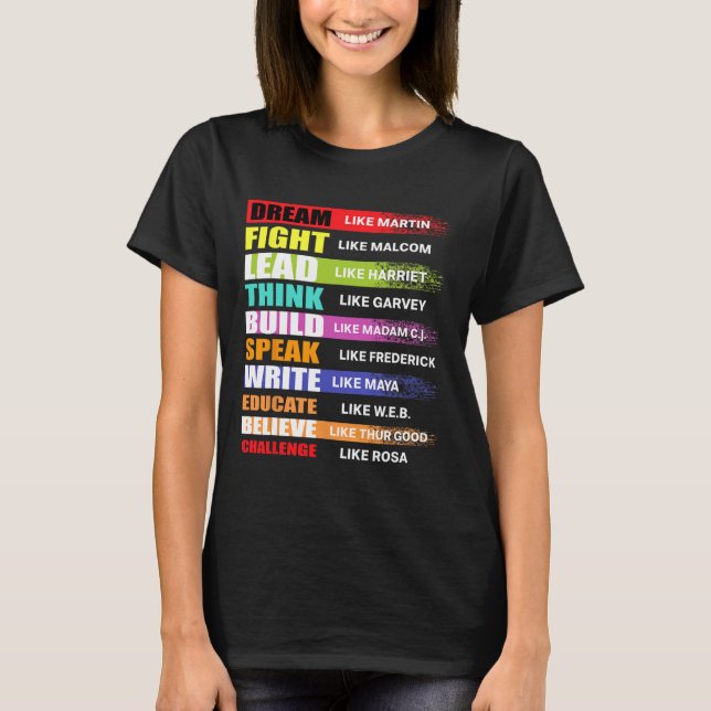 Dream som Martin Lead som Harriet Black History T Shirt (Framsida)