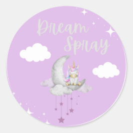 Dream Spray-Logotyp Runt Klistermärke