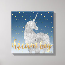 Dream Stars Unicorn Canvastryck