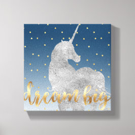 Dream Stars Unicorn Canvastryck