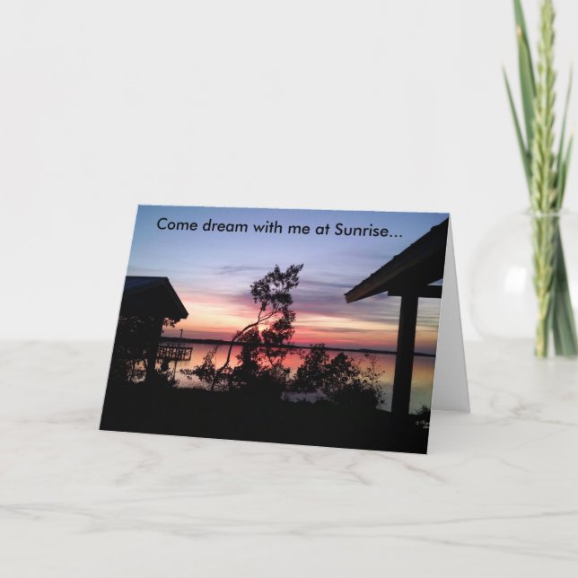 Dream Sunrises Nature Greeting Card Kort (Framsida)