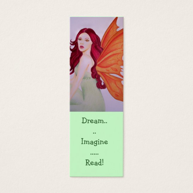 Dream Tänk dig att Read Bokmärken Litet Visitkort (Framsidan)