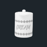 Dream Tea Burk<br><div class="desc">Den här drömdesignen inspirerar till abstraktens bakgrund och brev som utmärker DREAM. Gör en underbar gåva till en älskad eller en vän.</div>
