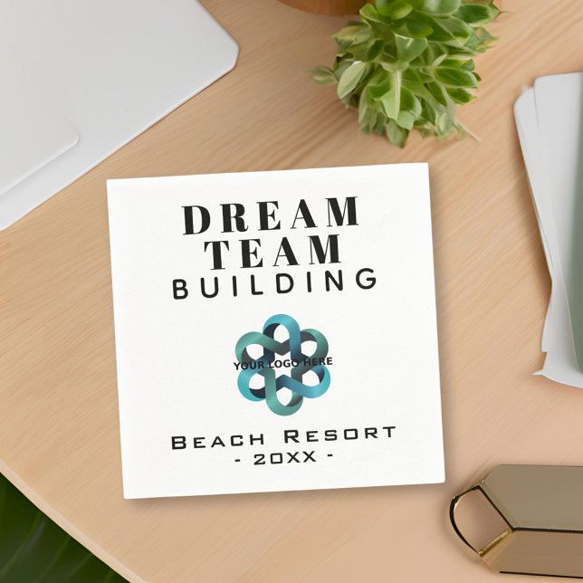 Dream Team Byggnads Company Logotyp Party Pappersservett (Skapare uppladdad)