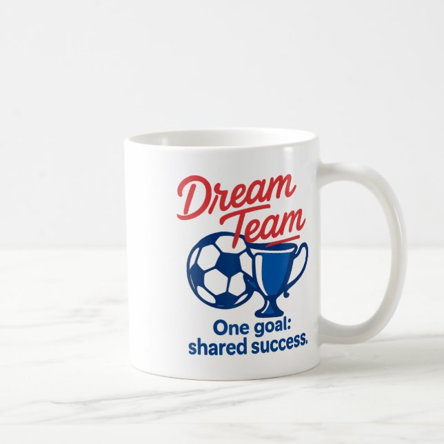 Dream Team One Goal Shared Success Soccer Trophy G Kaffemugg (Höger)