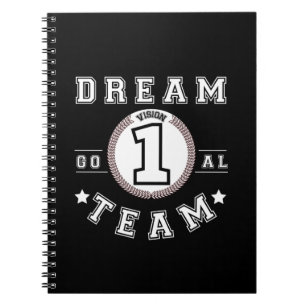Dream Team One Vision One Goal Teamwork Office Anteckningsbok