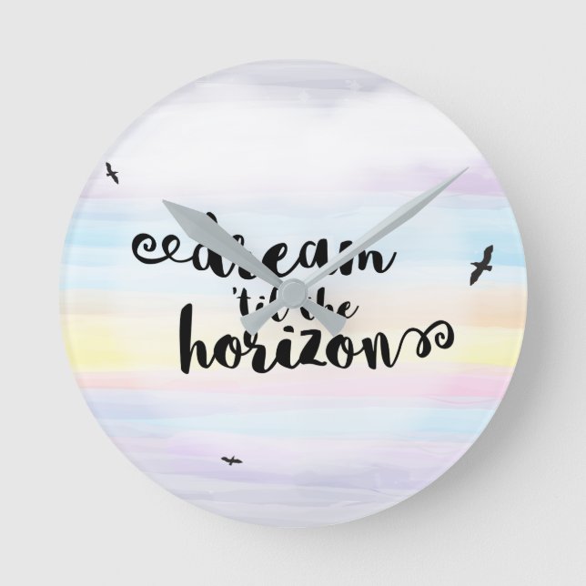 Dream"til Horisont Rund Klocka (Framsida)