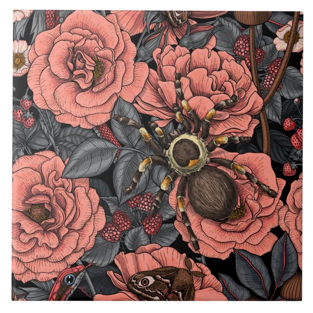 Dream-trädgård Kakelplatta (Framsidan)