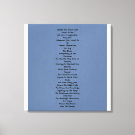 Dream Tremendous Canvastryck