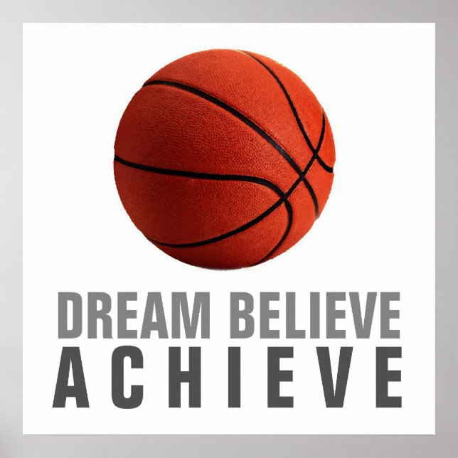 Dream Tro Achieve Basketball Artwork Poster (Framsidan)