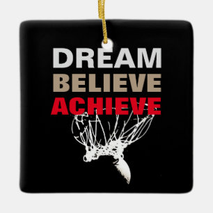 Dream Tro Achieve Basketball Julgransprydnad Keramik