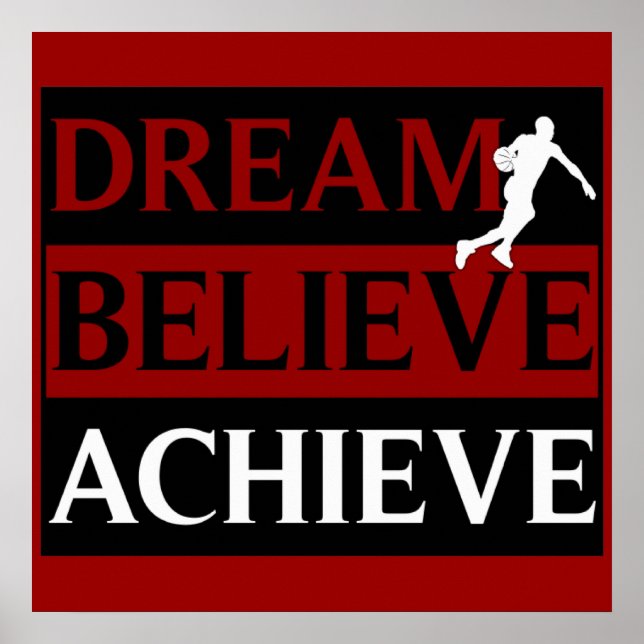 Dream Tro Achieve Basketball Poster (Framsidan)