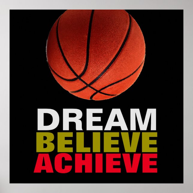 Dream Tro Achieve Basketball Poster (Framsidan)