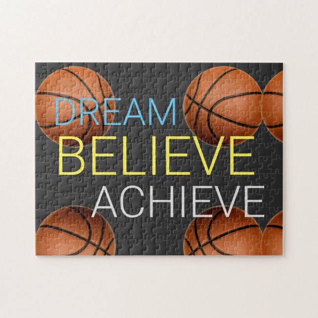 Dream Tro Achieve Basketball Pussel (Horisontell)