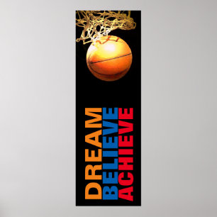 Dream Tro Achieve Basketball Snyggt Door Poster