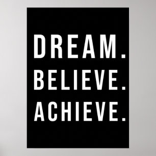 Dream Tro Achieve - Gym, Hustle, Success Poster