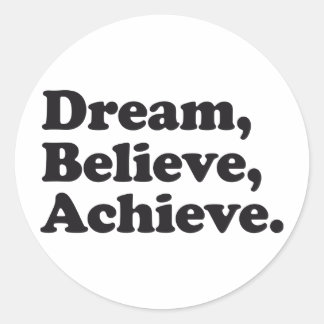 Dream Tro Achieve Runt Klistermärke