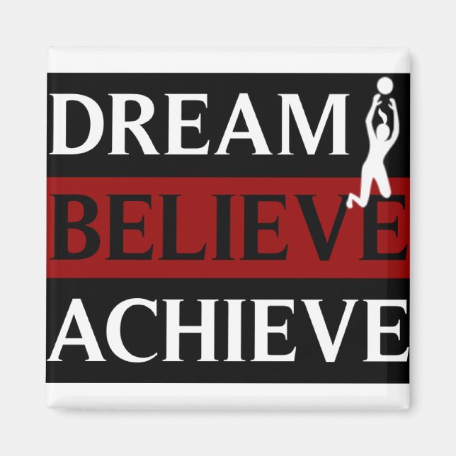 Dream Tro Achieve Womens Volleyball Magnet (Framsidan)