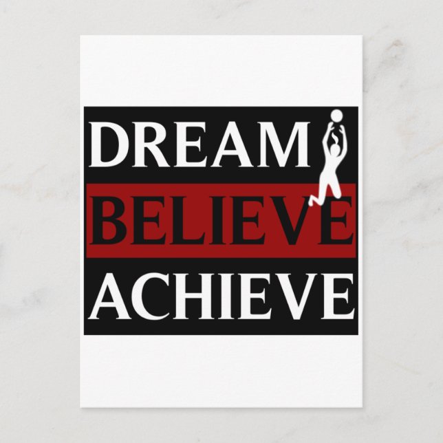 Dream Tro Achieve Womens Volleyball Vykort (Framsida)