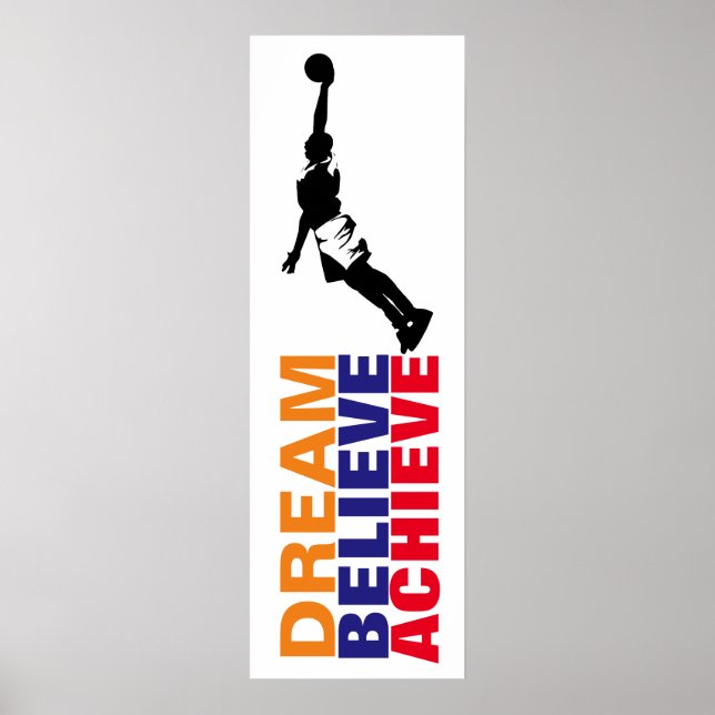 Dream Tro att Basketball Pop Art Poster (Framsidan)