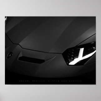 Dream, tro, Hustle och Achieve | Motivering Poster