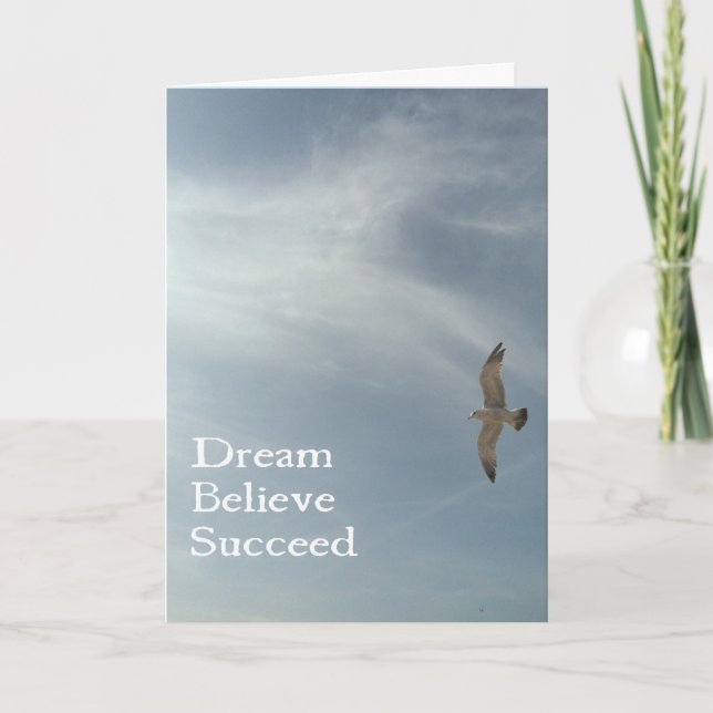 Dream, tro, lyckades kort (Framsida)