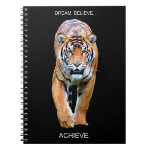 Dream tror på att uppnå motiv inspiration anteckningsbok
