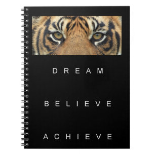 Dream tror på att uppnå motiv inspiration anteckningsbok
