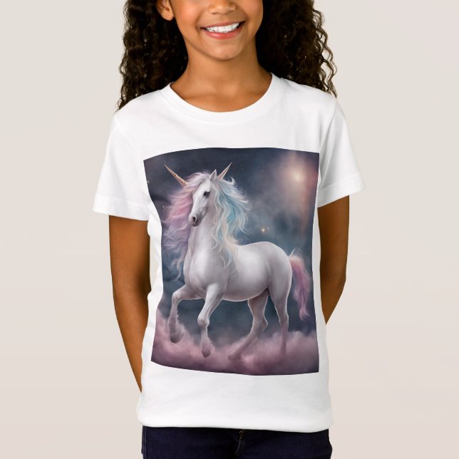 Dream Unicorn-flickors T-shirt (Framsida)