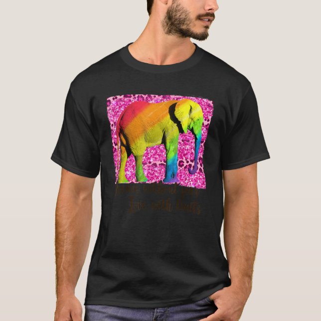 Dream utan fruktan Kärlek utan gränser Elephant LG T Shirt (Framsida)