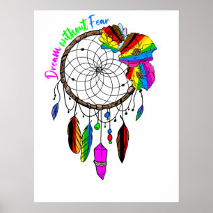 Dream utan rädsla - LGBTQ+ Dream Catcher Poster