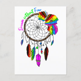 Dream utan rädsla - LGBTQ+ Dream Catcher Vykort