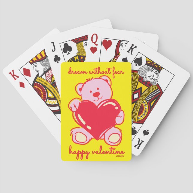 DREAM UTAN RÄDSLA LYCKLIG VALENTINA-gåva Casinokort (Baksidan)