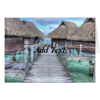 Dream Vacation Bora Bora Overwater Bungalows Hälsningskort