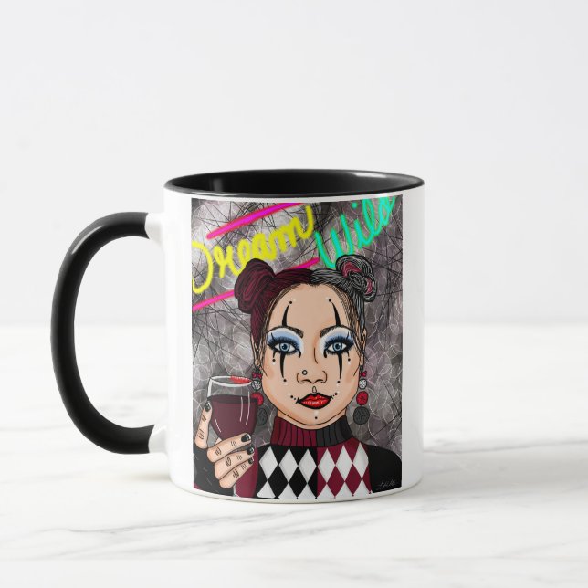 Dream Vild Goth Girl Mugg (Vänster)