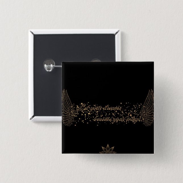 Dream Vingar-knapp Knapp (Framsida & baksida)