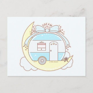 Dream Vintage Camper Trailer Vykort