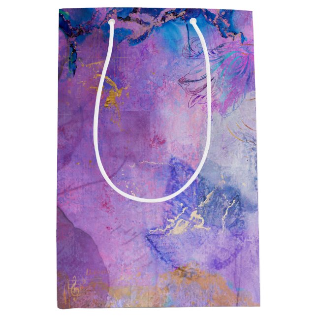 Dream Violet Collage Decoupage Wrapping Papper (Framsidan)