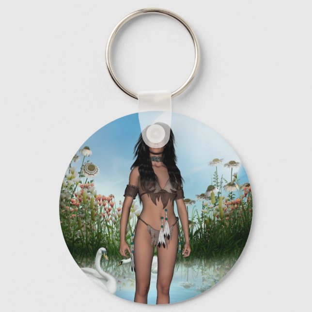 Dream Walker Indian Keychain Nyckelring (Framsida)