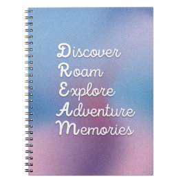 DREAM WallArt: Discove Roam Explor Adventur Memor Anteckningsbok