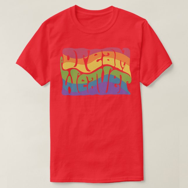 Dream Weaver Rainbow Ord Art T Shirt (Design framsida)