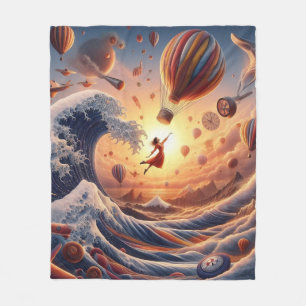Dream Weavers resa: Fantasy Luftballongs Fleecefilt