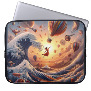 Dream Weavers resa: Fantasy Luftballongs Laptop Fodral