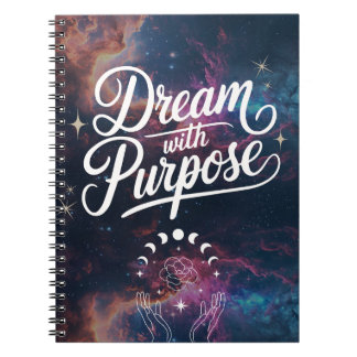 Dream with Purpose- Cosmic Intention Notebook Anteckningsbok