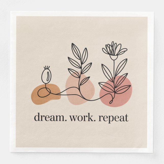 Dream. Work. Repeat Pappersservett (Framsida)