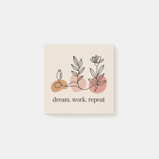 Dream. Work. Repeat Post-it Block (Framsida)