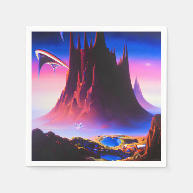 Dream World Oljemålning Pappersservett (Framsidan)