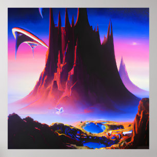 Dream World Oljemålning Poster